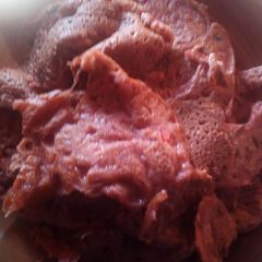 A picture of Beef and flour.
