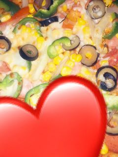 صورة لوصفة بيتزا 💕🗝