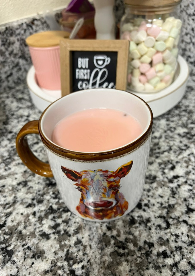 Una foto de Atole de Maseca y fresa natural 🍓