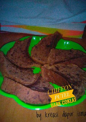 Foto resep Chiffon Putel Dark Chocklat