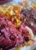 Beer Corned Beef Brisket w/Cabbage and Veggies in Slow Cooker