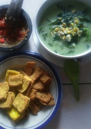 Foto resep Bobor Bayam jagung