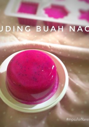 Foto resep Puding buah naga (snack MPASI 8m+)