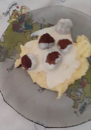 Una foto de Albóndiguitas con puré
