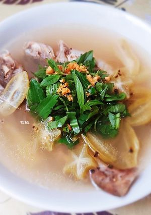 Hình của món Canh chua CÁ LĂNG nấu khế.