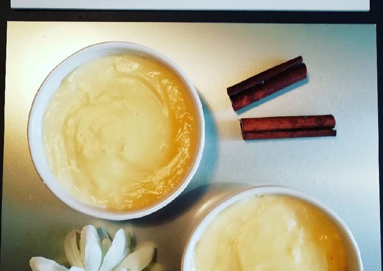 Recipe of Perfect Crème à la fleur d'oranger et à la canelle 🌸