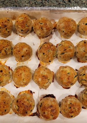 Foto resep Baked Zucchini Meatballs
