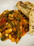 Tomato, fennel and bean stew