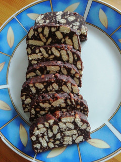 Kekszszalámi recept fotója