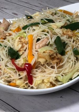 Singapore noodles ainihin hoton girkin