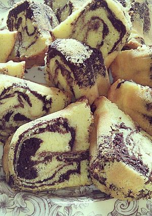 Foto resep Rich chocolate marble cake