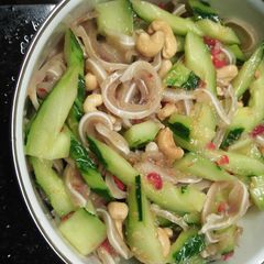 Pork ear in Thailand salad A picture of Pork ear in Thailand salad.