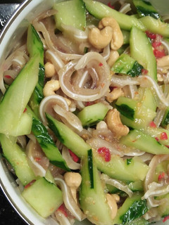 A picture of Pork ear in Thailand salad.