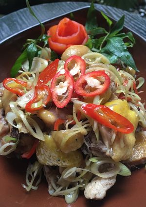 Hình của món Gà Xào Sả Ớt.