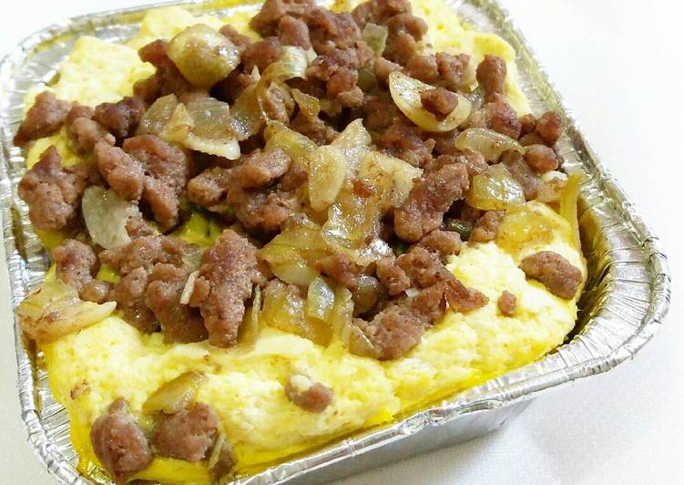 Perkedel tahu daging kukus