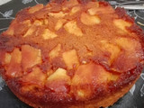 Torta invertida de manzanas. Rápida