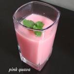 Pink guava juice