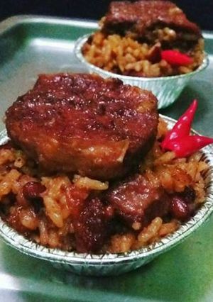 Foto resep Nasi Daging Saus Kacang Merah