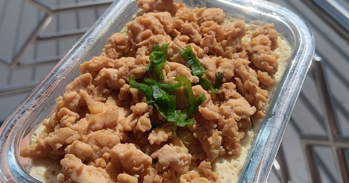 Telur tahu kukus dengan daging