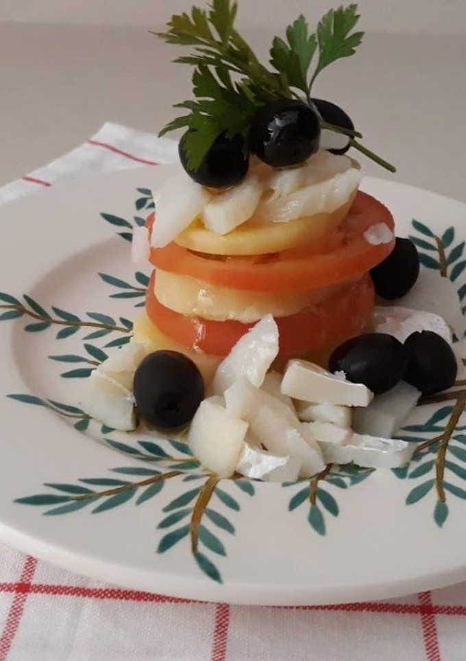 Una foto de Ensalada de bacalao
