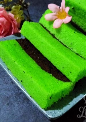 Foto resep Brownies Pandan ala Amanda