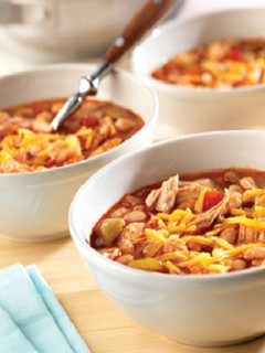 A picture of Chicken-White Bean Chili.