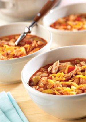 A picture of Chicken-White Bean Chili.