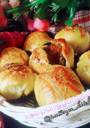 Foto resep Roti panggang isi daging🍞🍘