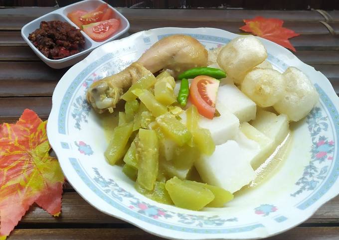 Lontong(shirataki) sayur