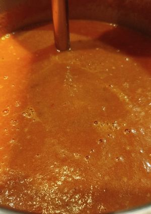Una foto de Tomate frito casero con verdura en olla exprés