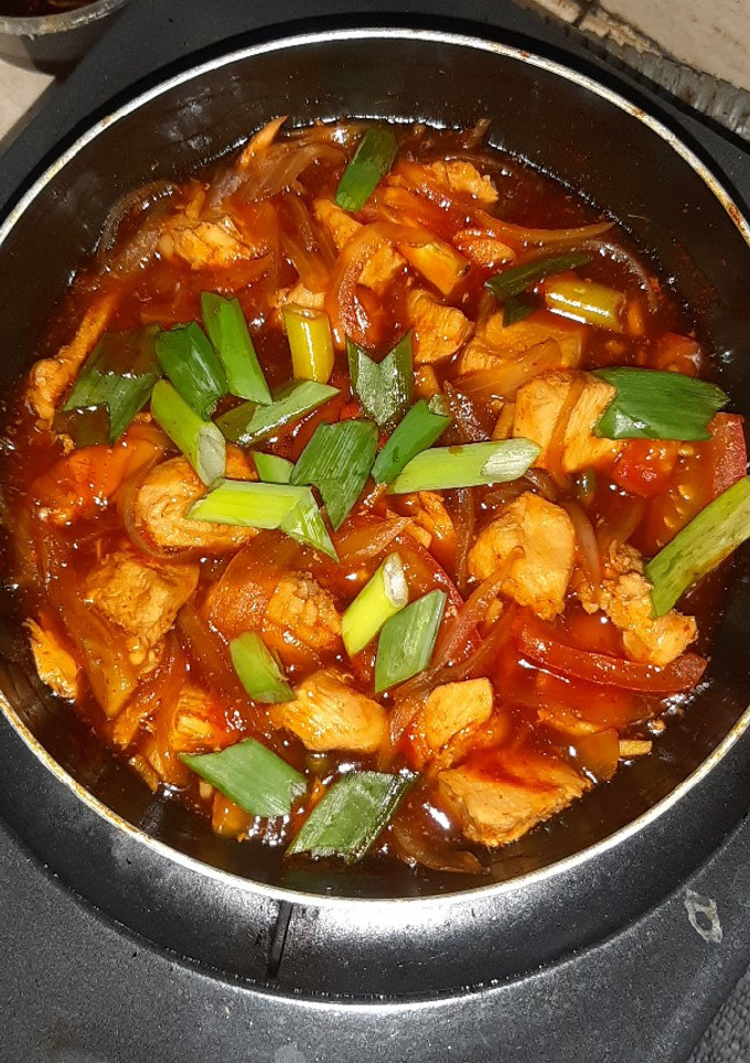 Foto resep Dada ayam fillet saos padang