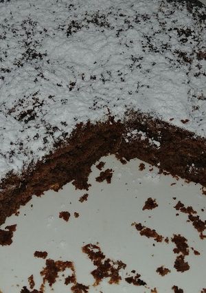 Una foto de Bizcocho de chocolate y galleta