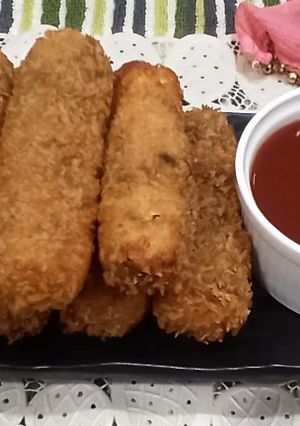 চীজি পটেটো ফিংগার (cheesy potato finger recipe in Bengali) রেসিপির প্রধান ছবি