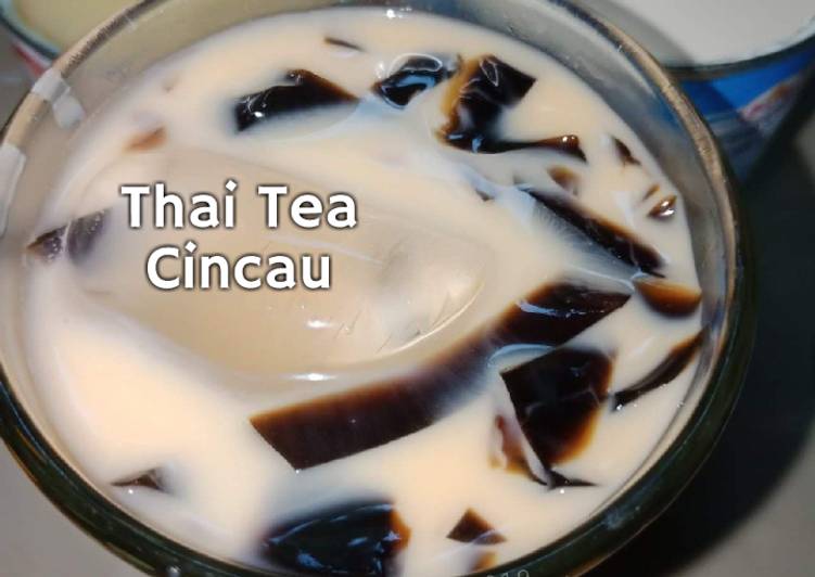 Resep Thai Tea Cincau, Enak