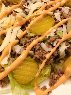 A picture of Big Mac salad.