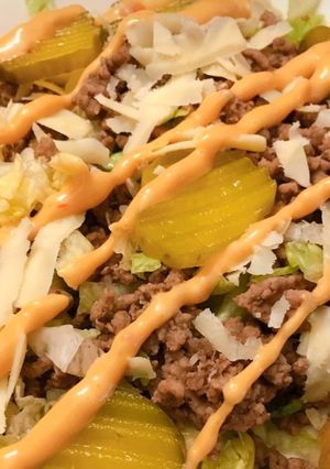 A picture of Big Mac salad.