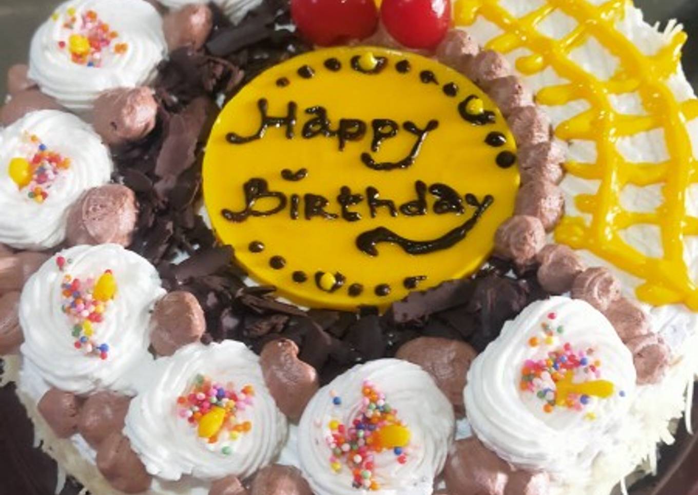 Kue ultah brownies