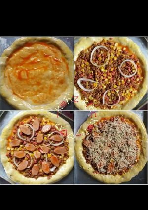 Foto resep Pizza kornet sosis simple