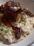 Risotto aux morilles et chips de speck