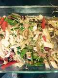 Chita con verduras orientales