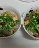 Bún cá và bánh đa cua mua sẵn tại Hàn ♥