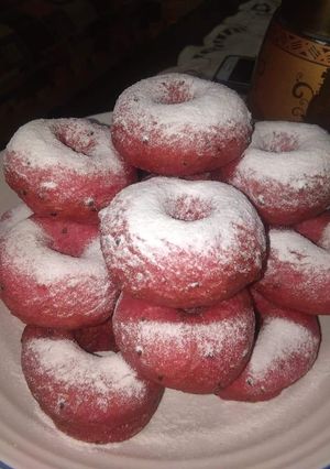 Foto resep Donat Buah Naga