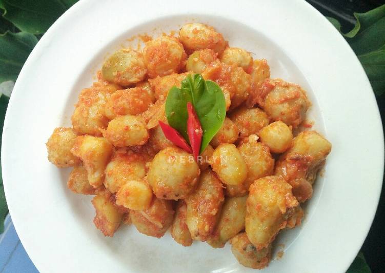 Kentang Kleci Balado