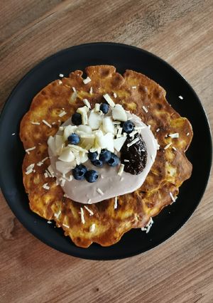 Zdjęcie przepisu Omlet szarlotkowy.