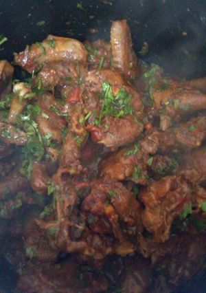 A picture of Pan fried chicken.