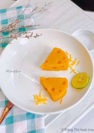 Hình của món Pudding Bí Đỏ.