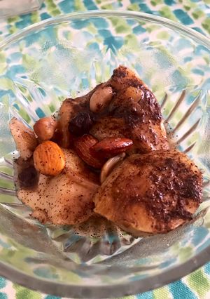 Una foto de Peras asadas