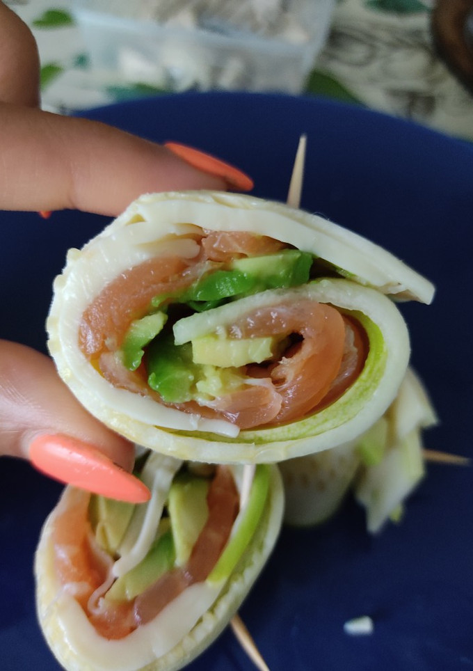 Una foto de Sushi de calabacín