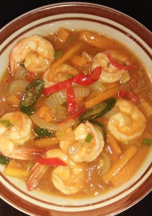 Foto resep Udang asam manis pedas