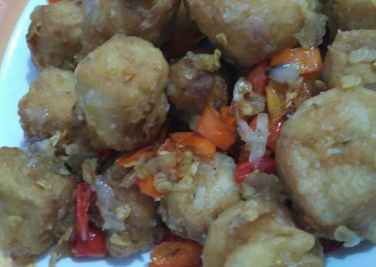 Tahu Cabe Garam ala Cafe